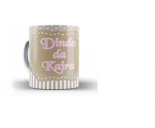 Caneca Personalizada Padrinhos Batismo Anjinha Dindo Dinda