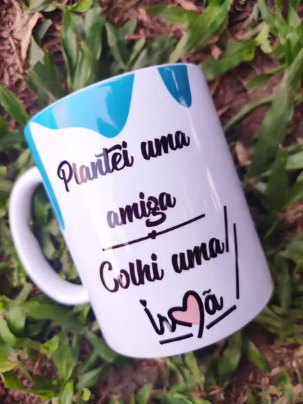 Caneca Plantei Uma Amiga Colhi Uma Irmã Personalizada Nome