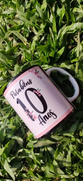 Caneca Porcelana Personalizada Lembrancinha de Aniversário