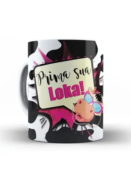 Caneca Prima Sua Loka Caneca Personalizada com Foto Prima