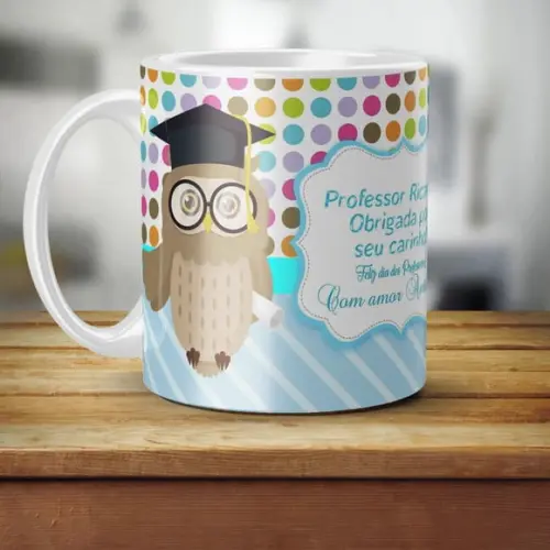 Caneca professor dia dos professores presente professora