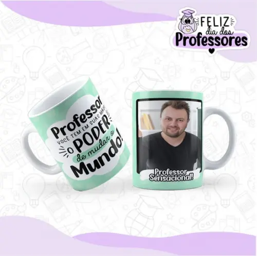 Caneca Professor Personalizada Com Nome Presente Professora