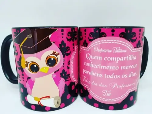 Caneca professora lembrança Dia Dos Professores presente