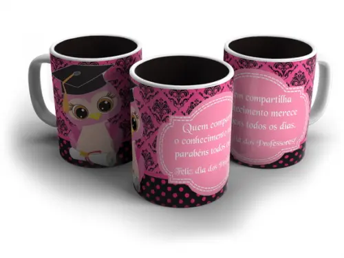 Caneca professora lembrança Dia Dos Professores presente