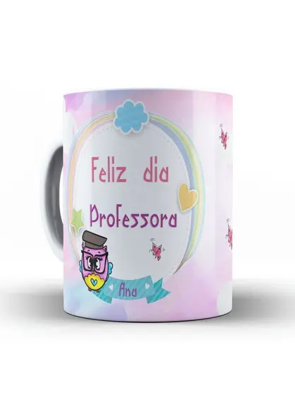 Caneca professora presente professora lembrança professores