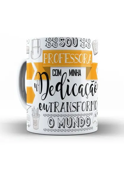 Caneca professora profissão eu sou professora