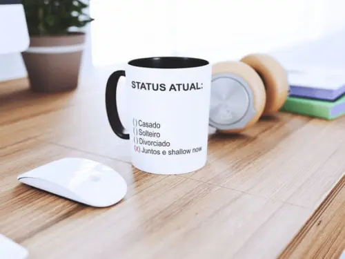 Caneca status de relacionamento shallow now
