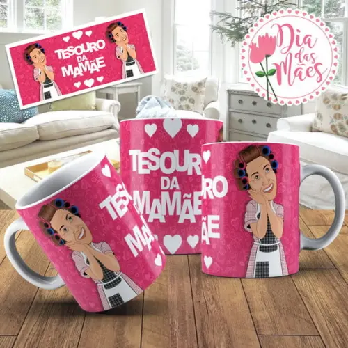 Caneca tesouro da mamãe presente filho caneca personalizada