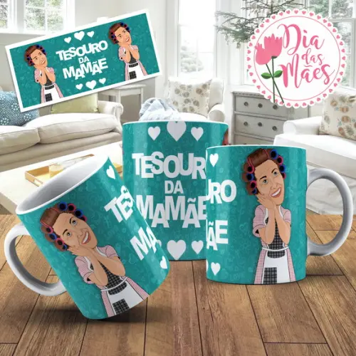 Caneca tesouro da mamãe presente filho caneca personalizada
