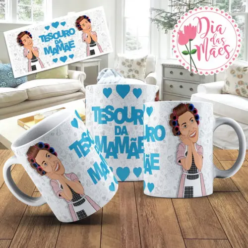 Caneca tesouro da mamãe presente filho caneca personalizada