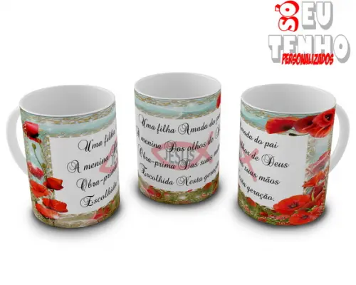CANECA UMA FILHA, AMADA DO PAI