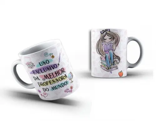 Caneca Uso Exclusivo Melhor Professora Personalizada
