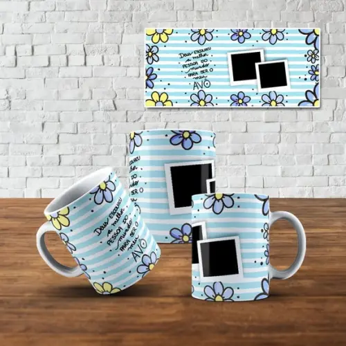 Caneca Vovô Amo Meu Vovô Caneca Personalizada Foto