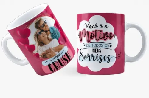 Caneca você é o motivo do meu sorriso casal presente amor