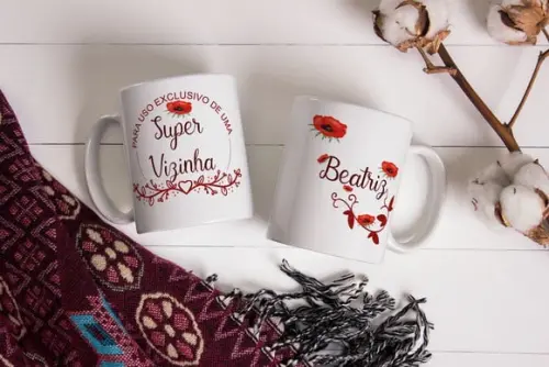 Caneca Vizinha Presente Vizinha Caneca Personalizada Vizinha
