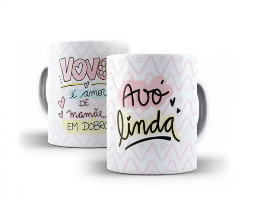 Caneca Vovó Avó Linda Presente Vovó Lembrança Vovó