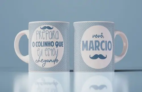 Caneca Vovô Prepara o Colinho Presente Avô Vô Lembrança Vovô