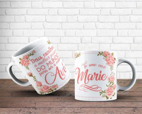 caneca Vovó lembrança vó Deus escolheu a melhor vovó