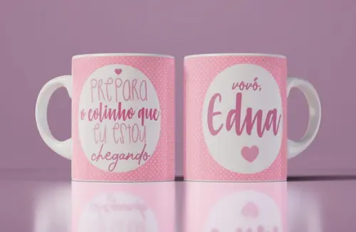 Caneca Vovó Prepara o Colinho Personalizada Vovó Presente