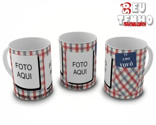 Caneca vovo vovô com foto