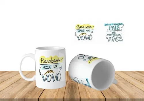 Caneca vovô você vai ser vovô presente avô