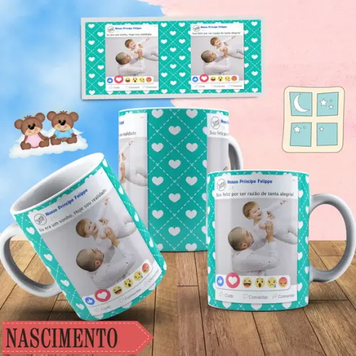 Convite Batizado padrinhos batismo dindos lembrança foto