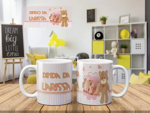 Convite Batizado padrinhos batismo dindos lembrança foto