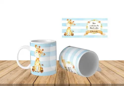 kit Canecas Batizado padrinhos batismo dindos 2 canecas