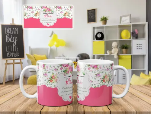 Kit Canecas Batizado Padrinhos Batismo Dindos 2 Unidades