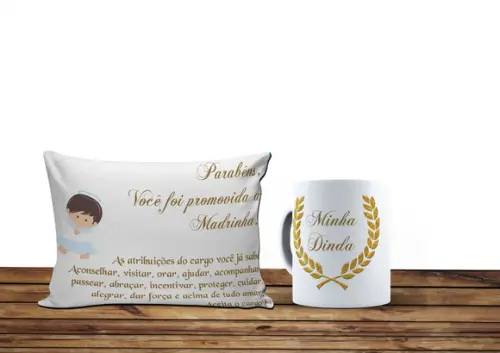 Kit Convite Batizado Menino Anjinho lua