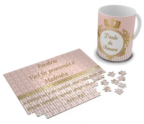 Kit Convite De Batizado Padrinhos