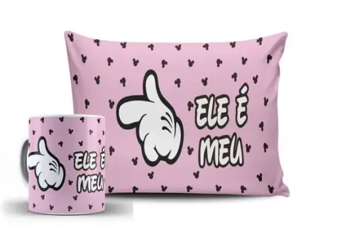 Kit Dia dos Namorado Ele é Meu Ela Minha