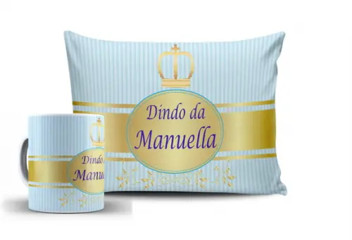 Kit Dindo e Dinda Convite Batizado