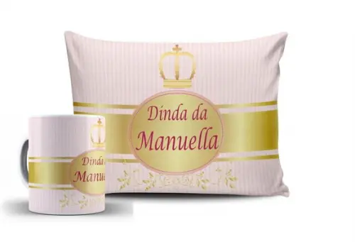 Kit Dindo e Dinda Convite Batizado