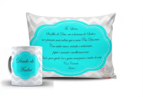 Kit dindo/Dinda Convite Batizado Chevron