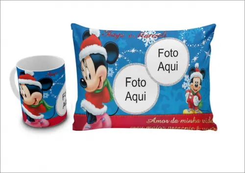 Kit Presente de Natal c/ foto Para Casal
