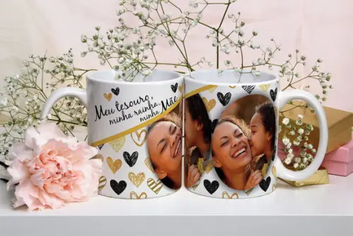 Kit Presente Dia das Mães Personalizado com Foto Mãe