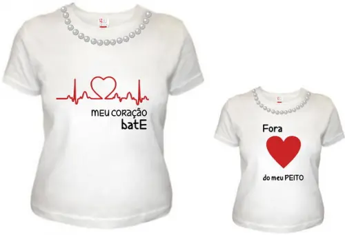 Kit Tal Mãe Tal Filha Tenho Um Coração