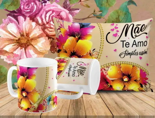 Mãe Te Amo Simples Assim Presente Mãe Dia das Mães Mamãe