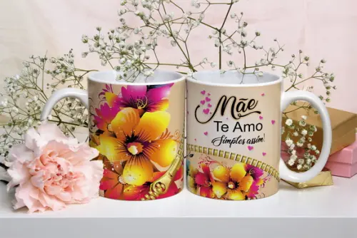 Mãe Te Amo Simples Assim Presente Mãe Dia das Mães Mamãe