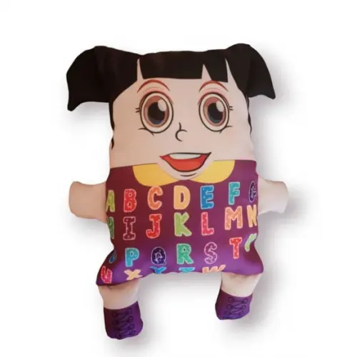 Naninha Senhora Alfabeto Roxa Urso Bebê