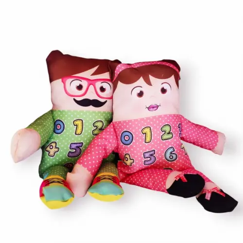 Naninha Senhora Matemática e Senhor Matemática Kit Naninhas