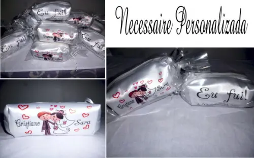 Necessaire Personalizada casamento 15x8cm