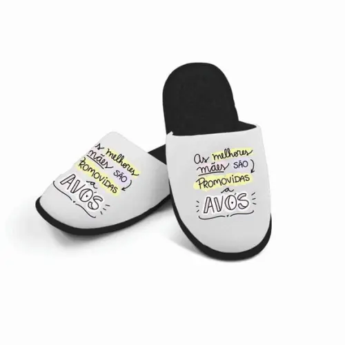 Pantufa Vovó Melhor Mãe Presente Vovó Lembrança Vó