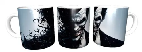 Par de canecas Batman e Coringa