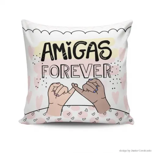 Presente amiga lembrança amizade almofada amigas
