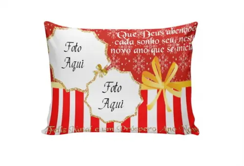 Presente de natal Personalizado Almofada de natal com Foto