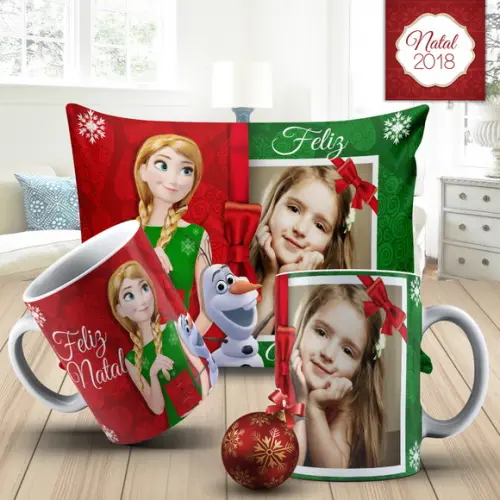 Presente de Natal lembrança natal com foto kit