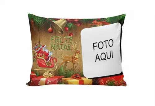 Presente de natal Personalizado Almofada de natal com Foto