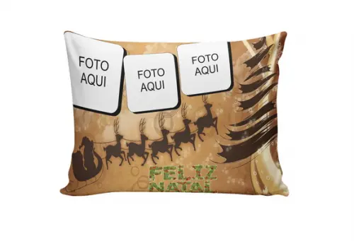 Presente de natal Personalizado Almofada de natal com Foto